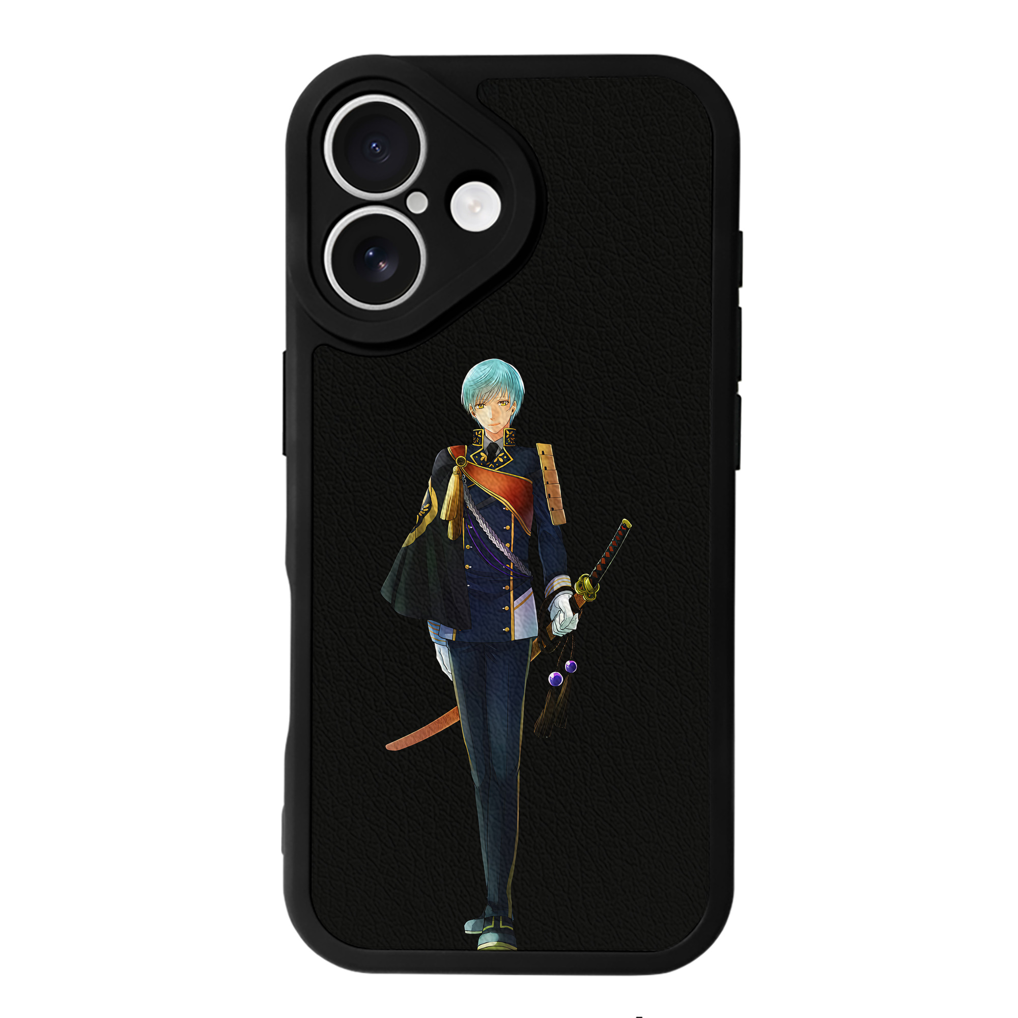 （画像用） 刀剣乱舞 Touken Ranbu 【iPhone 16シリーズ対応】シリコンスマホケース（レザー調） 材質：シリコン